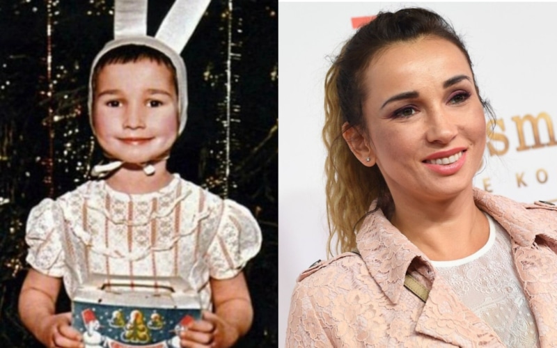 Анфиса Чехова в детстве и сейчас