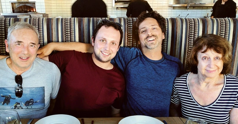 Сергей Брин с родителями