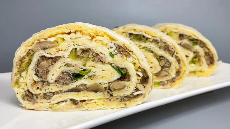 Аппетитная закуска: рулетики с паштетом