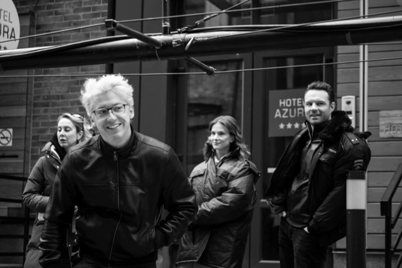 Михаил Вайнберг на съемках сериала «Тест на беременность»