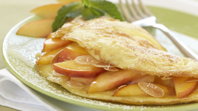 Омлет с яблоками: утро с медом