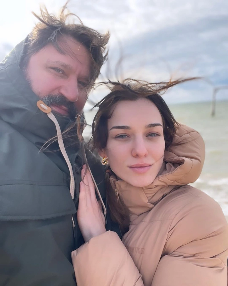 Мария Гуськова с мужем Виктором Логиновым