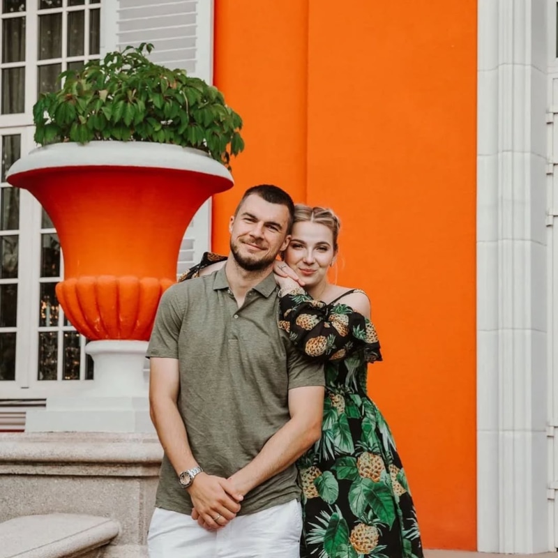 Николай Комличенко с женой