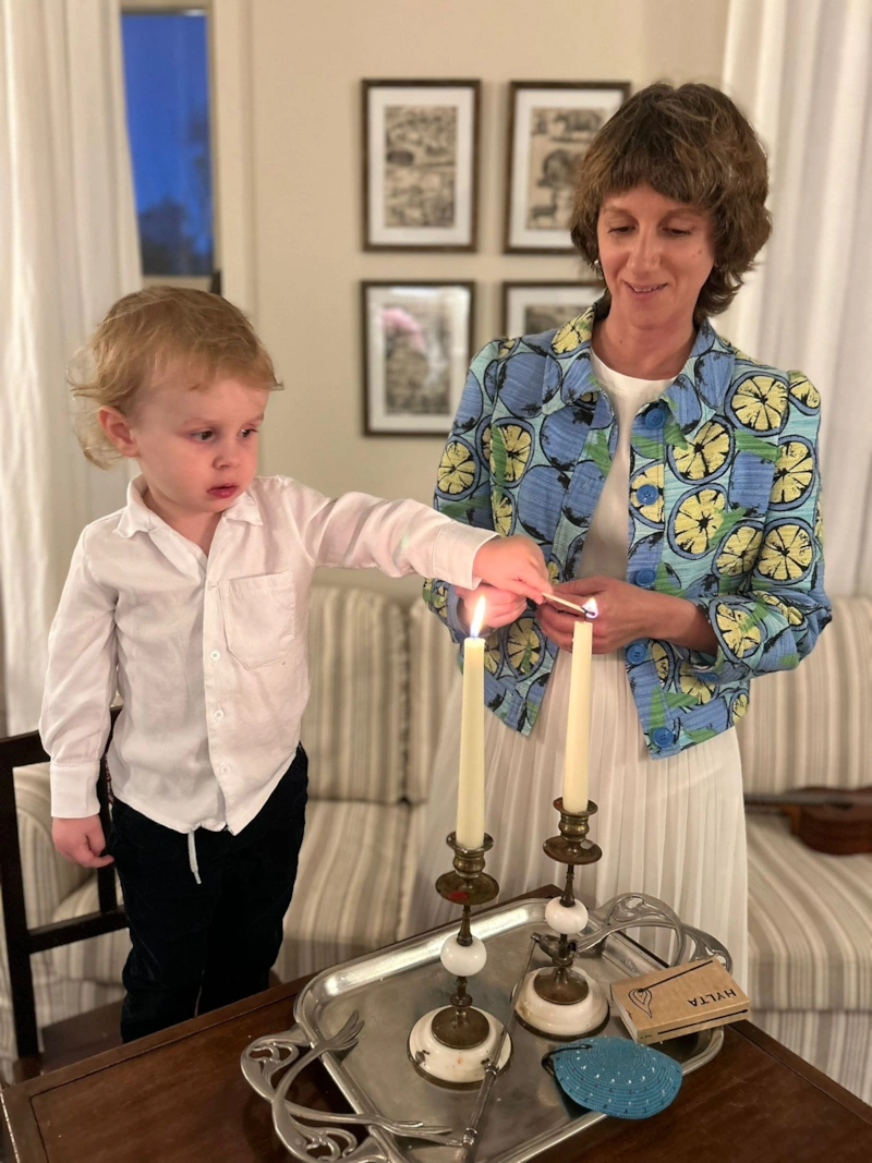 Эйнат Кляйн с сыном