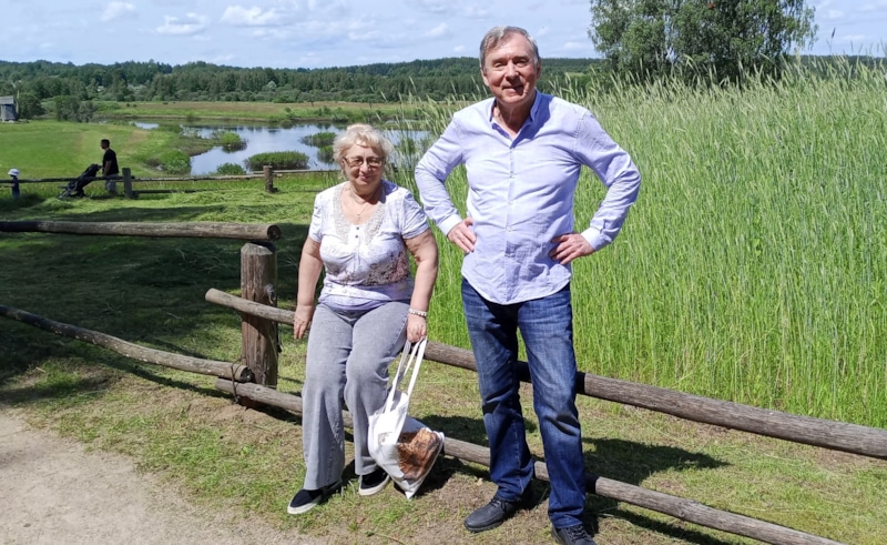 Вячеслав Рыбаков с женой