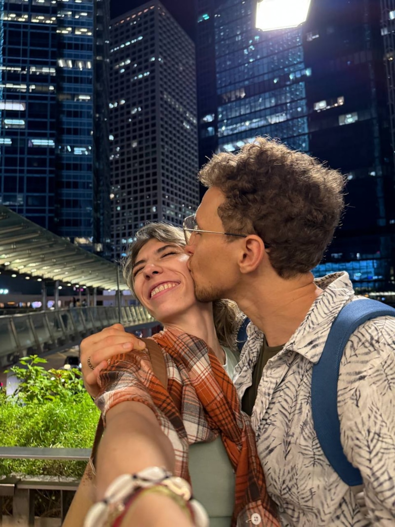 Мариш с мужем Романом Гаглоевым