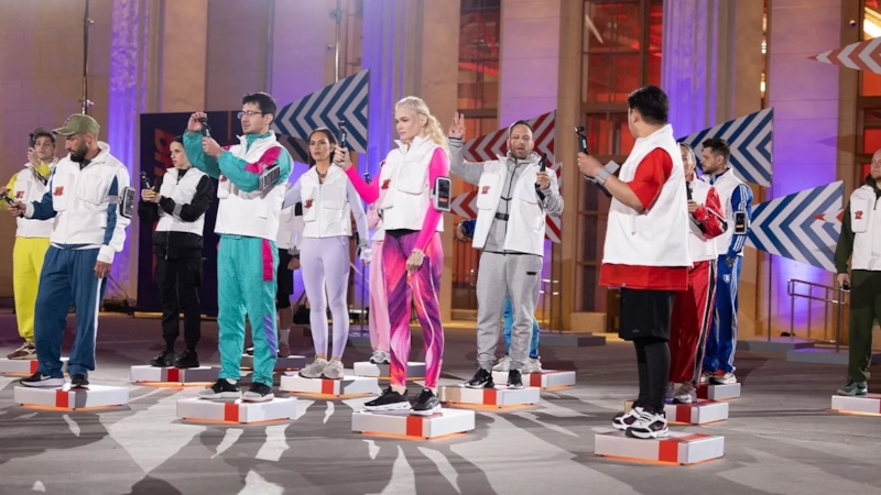 Участники спортивно-развлекательного шоу «Погоня» на канале ТНТ