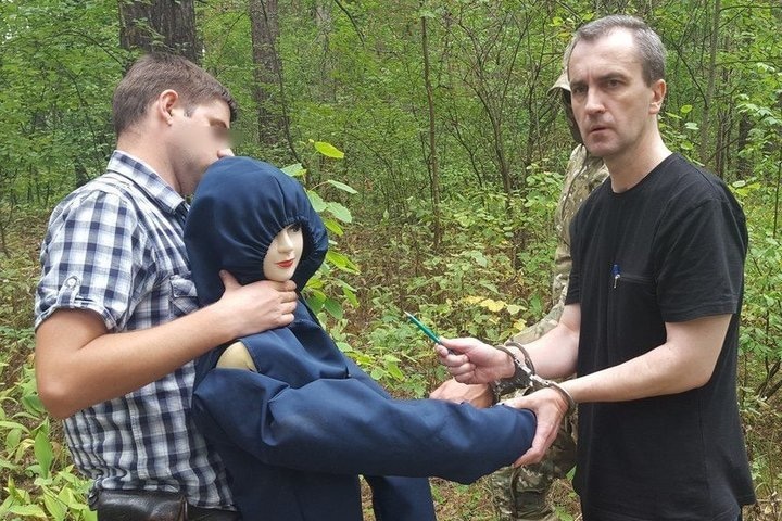 Игорь Птицин на проверке признательных показаний