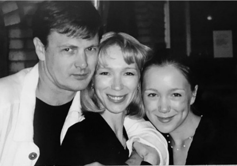 Юрий Мороз с первой женой Мариной Левтовой и старшей дочерью Дарьей