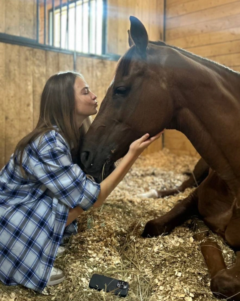 Мария Греф увлекается конным спортом