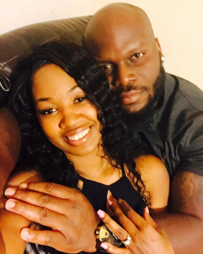 Деррик Льюис с женой