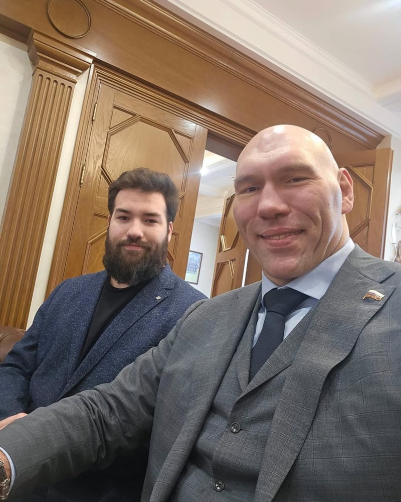 Григорий Валуев с отцом Николаем Валуевым