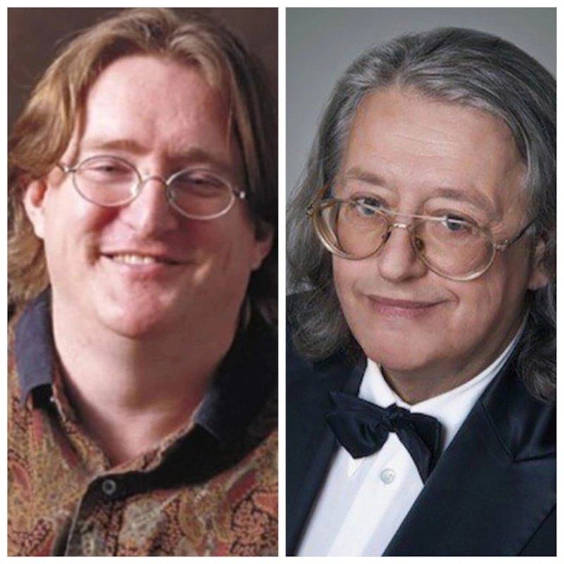 Гейб Ньюэлл и Александр Градский (похожи)