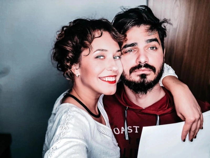 Руслан Нанава с женой