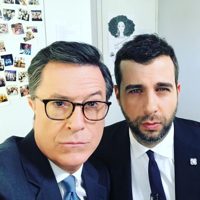 Стивен Кольбер и Иван Ургант Стивен Кольбер и Иван Ургант