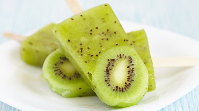 Домашнее фруктовое мороженое: из киви и апельсина