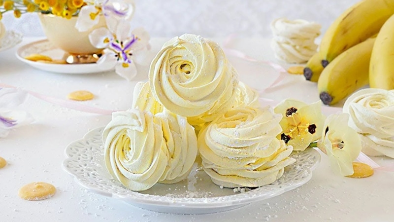 Банановый зефир: нежность без желатина