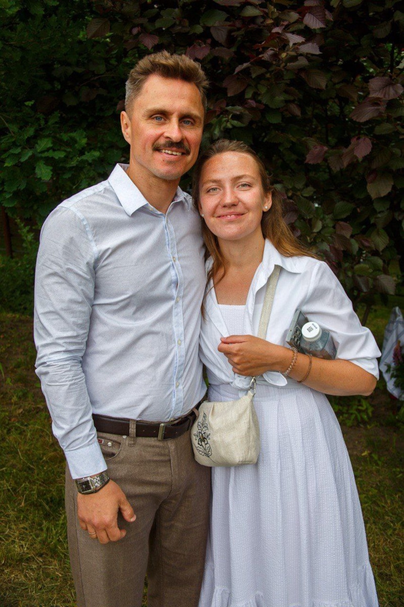 Никита Лович с женой