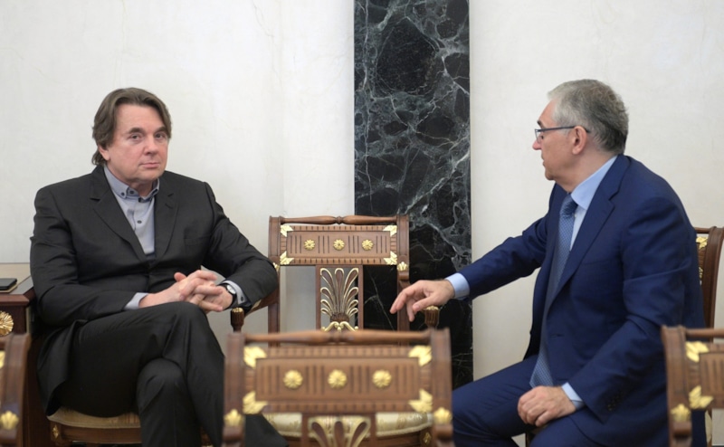 Генеральный директор Первого канала Константин Эрнст и генеральный директор ВГТРК и  Олег Добродеев / Фото: «Президент России»