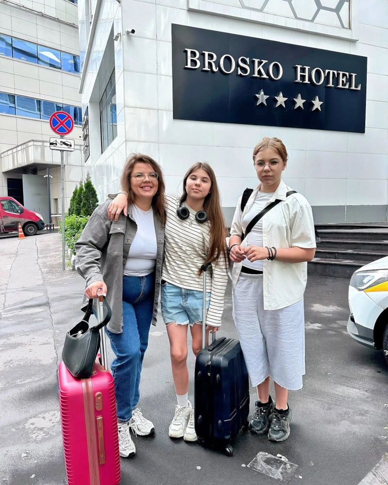 Ольга Вашурина с детьми