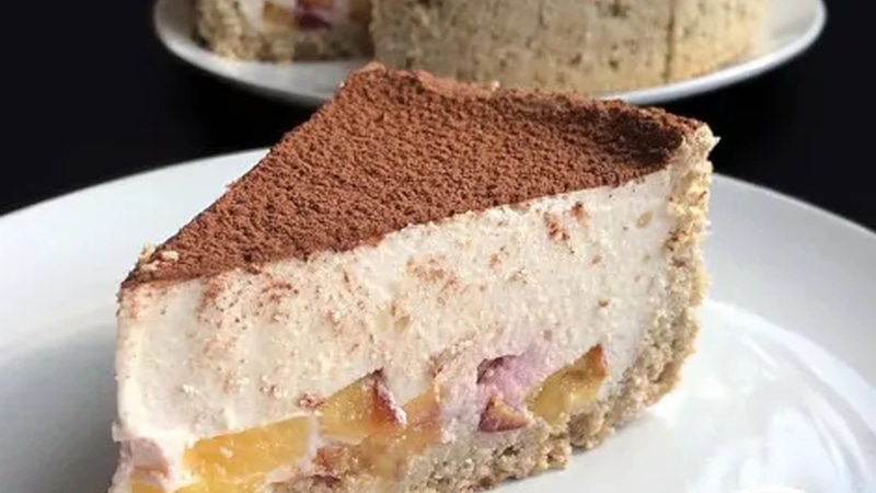 Летний чизкейк: персик и нежность