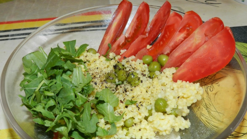 Пшено и горох: салат с характером