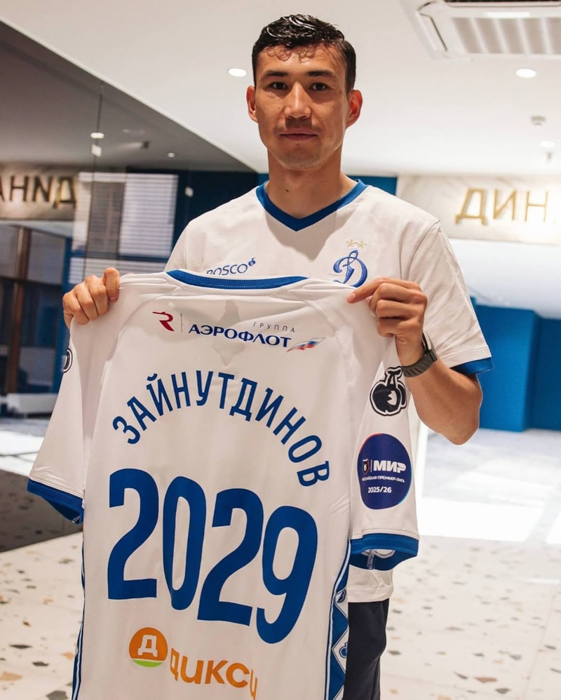 Полузащитник московского «Динамо» Бахтиёр Зайнутдинов