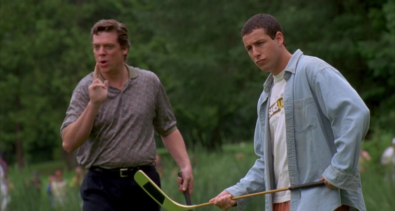 Кристофер Макдональд и Адам Сендлер в фильме «Счастливчик Гилмор»