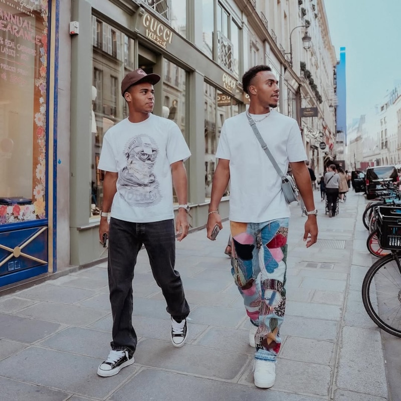 Дезире Дуэ с братом