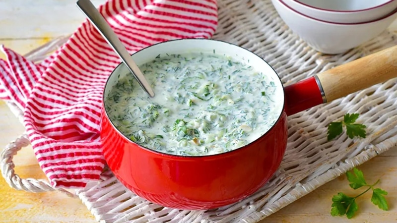 Зеленый суп: свежо и ароматно