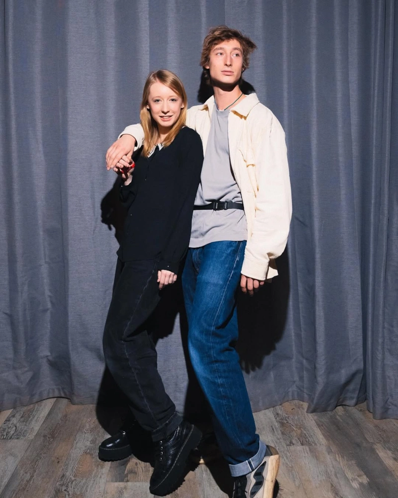 Эва Мильграм с братом Эва Мильграм с братом