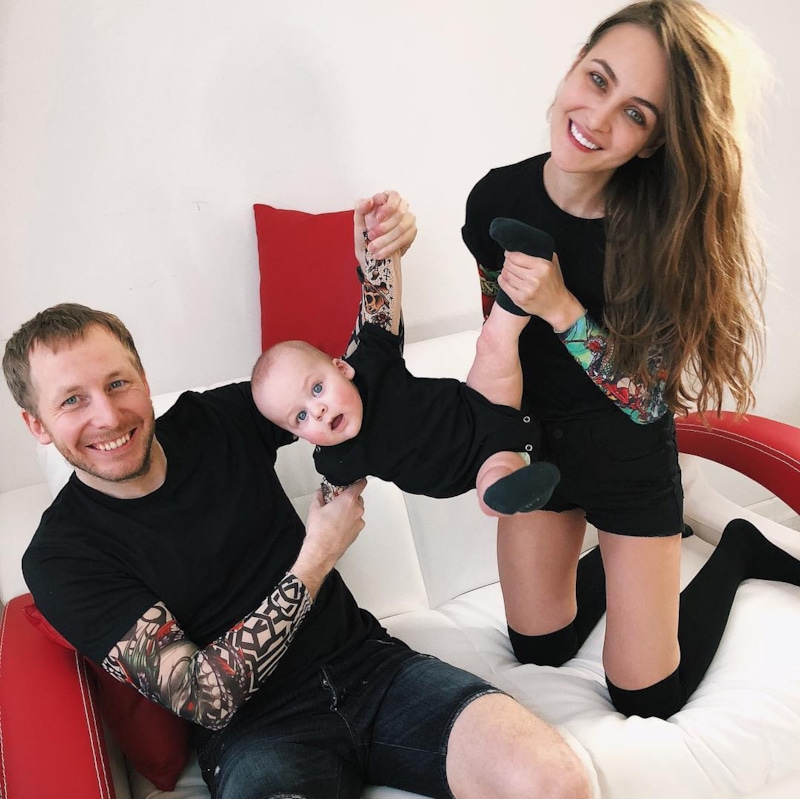 Ангелина Дубровская с бывшим мужем