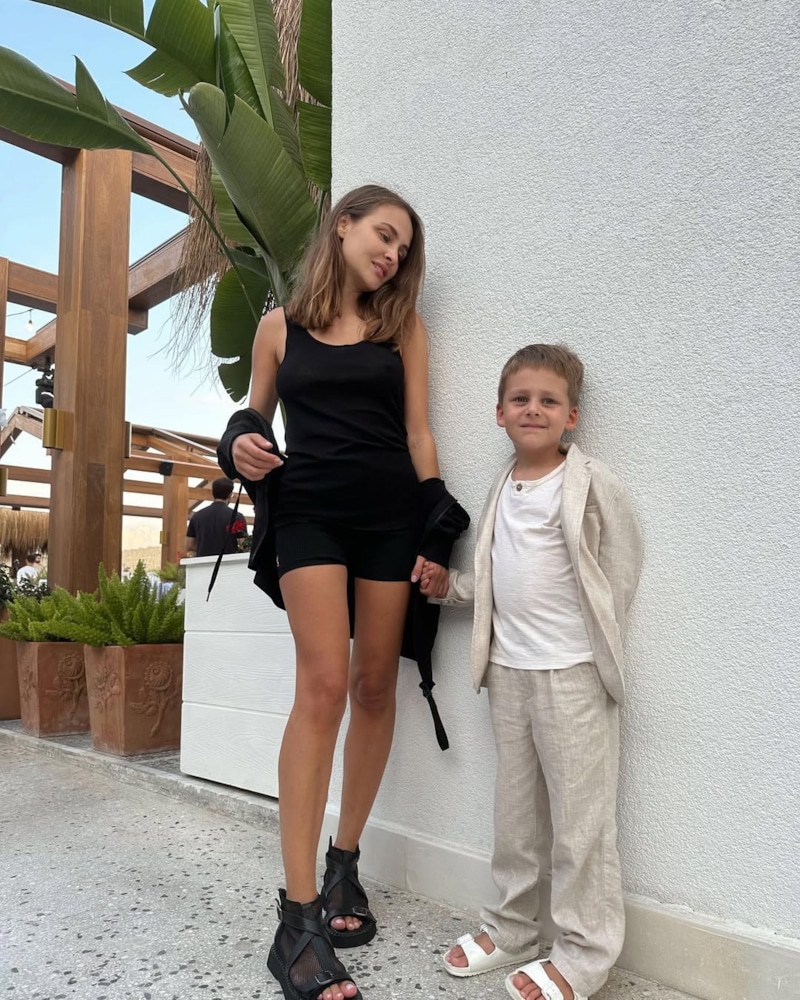 Ангелина Дубровская с сыном