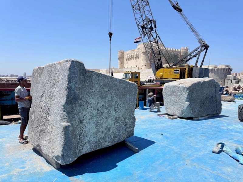 Археологическая сенсация: фрагменты Фаросского маяка