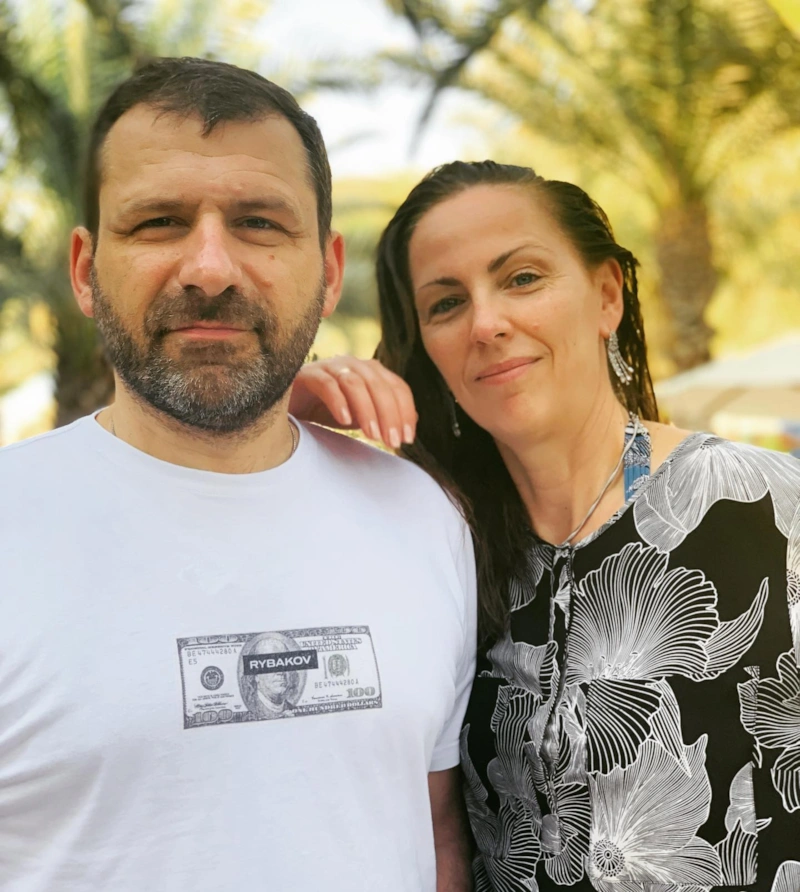 Игорь Рыбаков с женой
