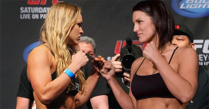 Ронда Роузи и Джина Карано