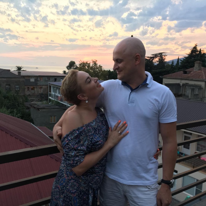 Анна Кузнецова с мужем