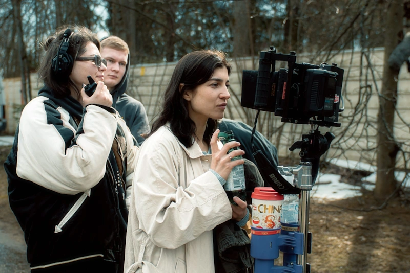 Алина Насибуллина на съемках фильма «Шурале»