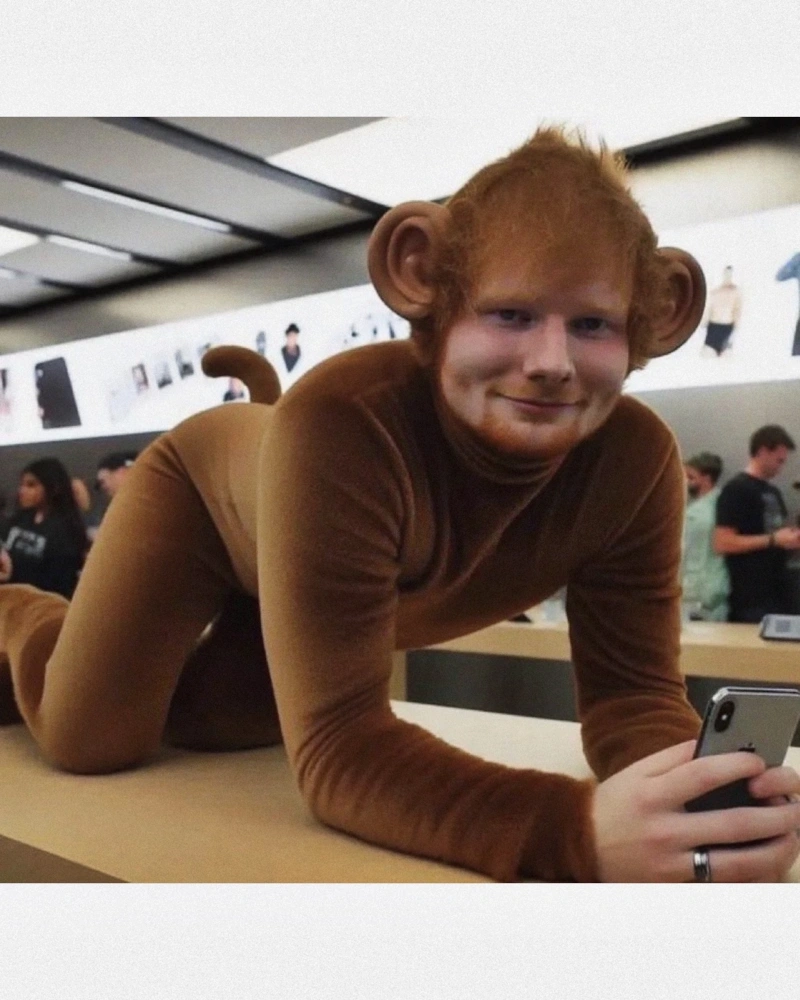 Мем про Эда Ширана