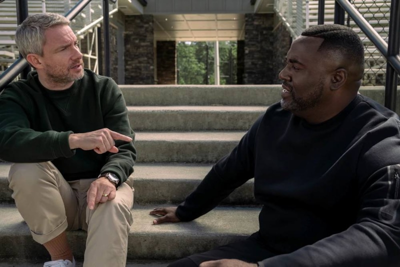 Мартин Фримен и Башир Салахуддин в фильме «Девушка Миллера»