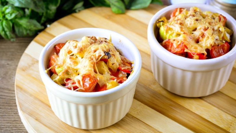 Жюльен с овощами: нежность и сыр