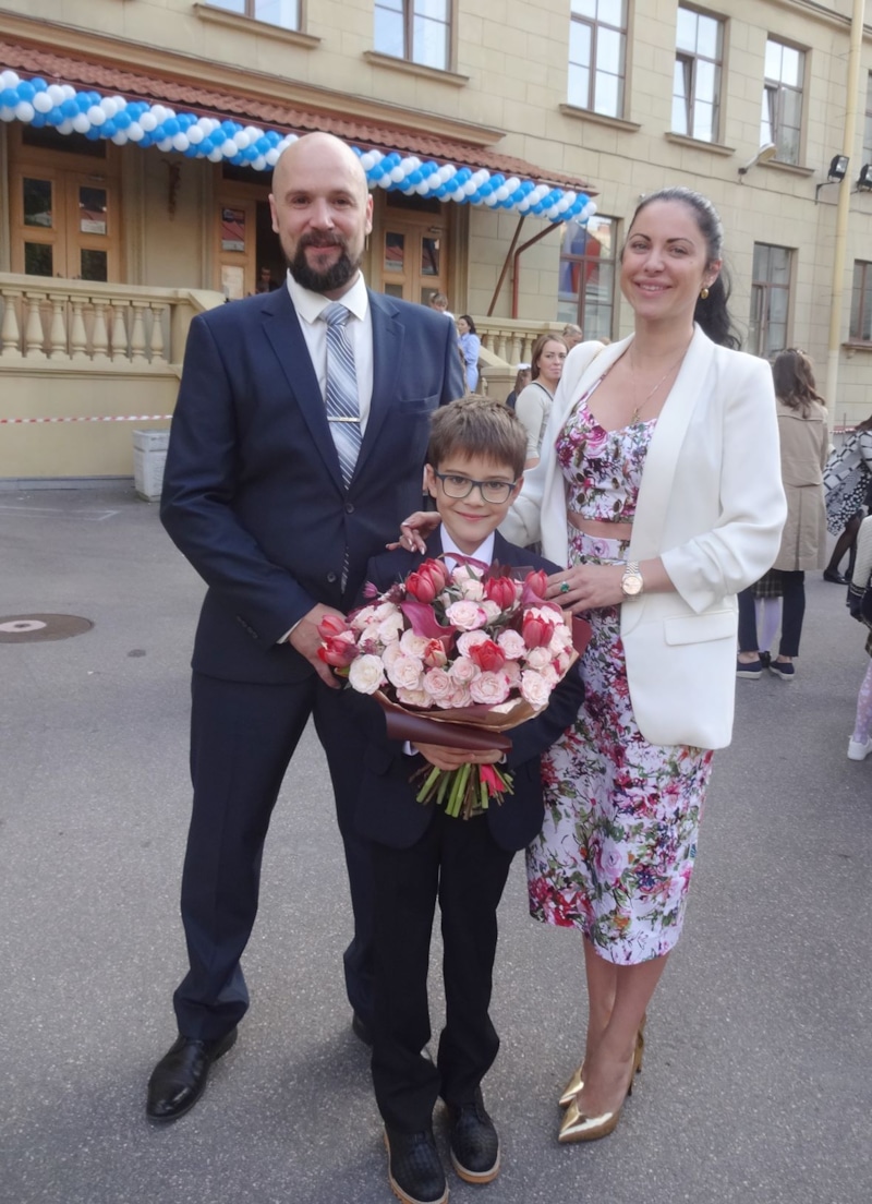 Дмитрий Гранкин с семьей