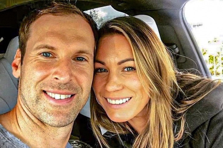 Петр Чех и его жена