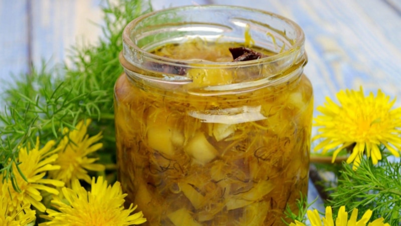 Золотое варенье: одуванчики и лимон