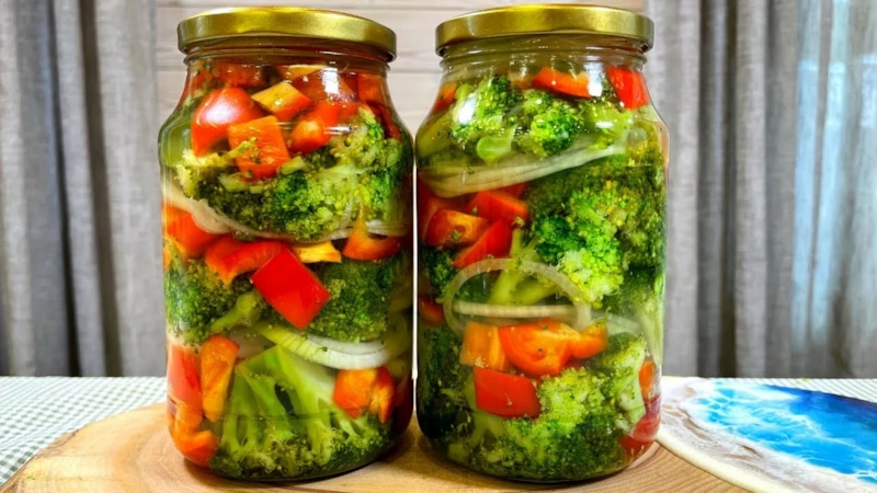 Витаминная заготовка: салат с брокколи