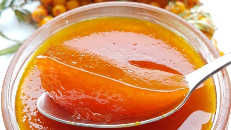Солнечное желе: облепиха без варки