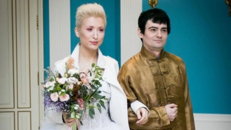 Венцеслав Венгржановский и Дарья Некрасова в день свадьбы