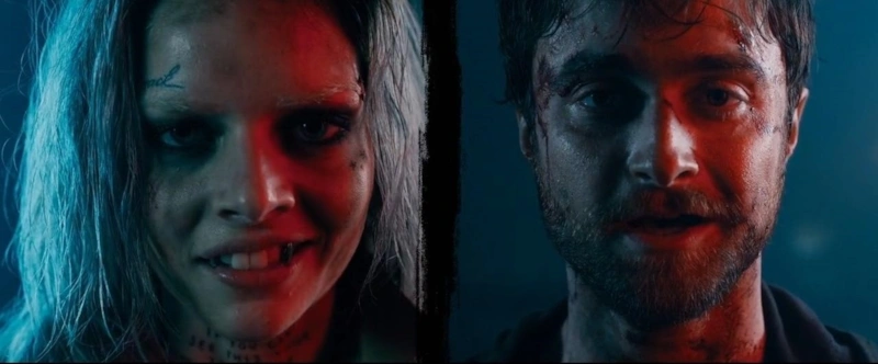 Самара Уивинг и Дэниел Рэдклифф в фильме «Пушки Акимбо»