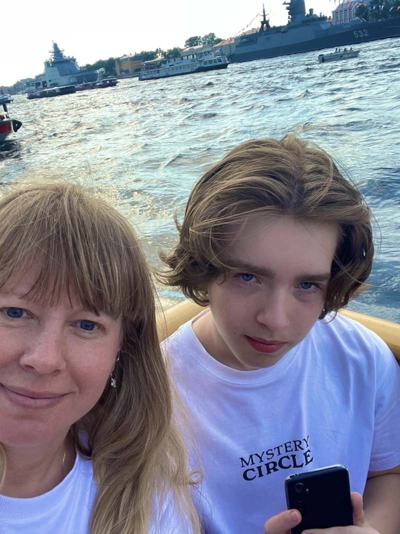 Марина Старовойтова с сыном