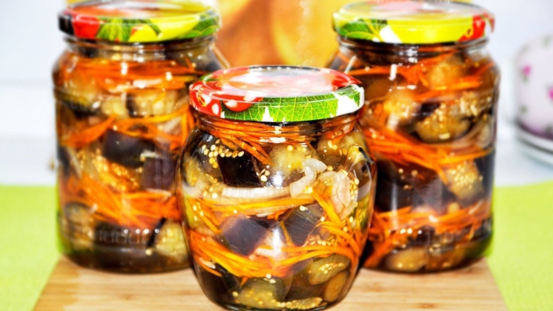 Жареные баклажаны: зимний салат